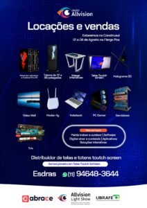 Locação de Tv Touch Screen 2023-aluguel de Tv