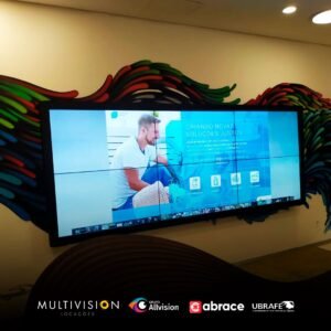 Locação de VideoWall sem Borda - Monitores de 46" | 4K - UHD