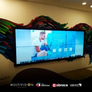 Locação de VideoWall sem Borda - Monitores de 46" | 4K - UHD